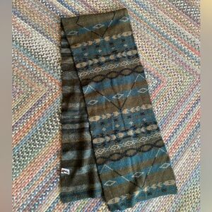 Stetson Brown and Blue Patterned Scarf